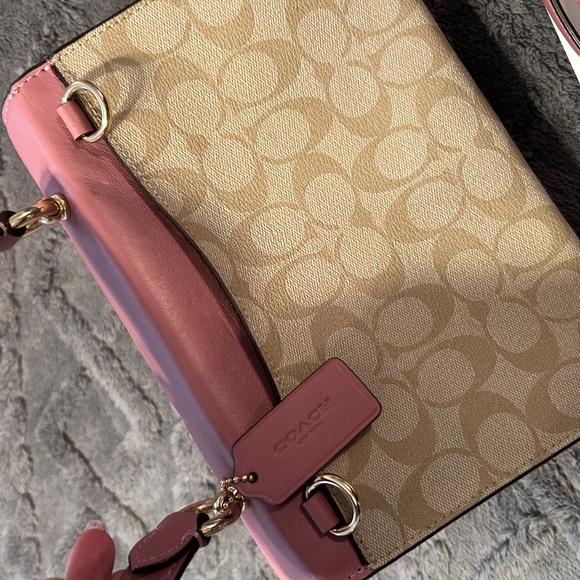 Coach Bags Coach Tilly Top Handle In Signature Canvas With Butterfly Applique Pristine